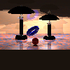 The original scene used to generate the sample 3D range image